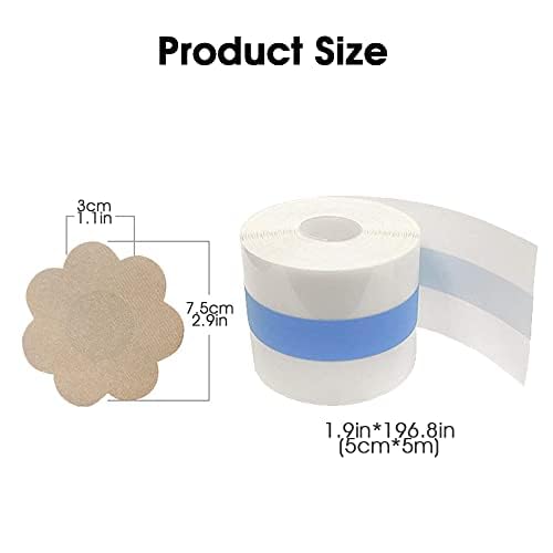 PALAY 5 pairs Women's Reusable Nipple Cover, Silicon Nipple Pasties Silicone Nipple Cover Bra Pad Breast Lifting Tape Breast Lift Tape for Women's Lingerie Accessories PALAY 5 pairs Women's Reusable Nipple Cover, Silicon Nipple Pasties Silicone Nipple Cover Bra Pad Breast Lifting Tape Breast Lift Tape for Women's Lingerie Accessories